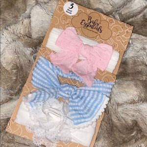Baby essentials baby girl headbands pack of 3